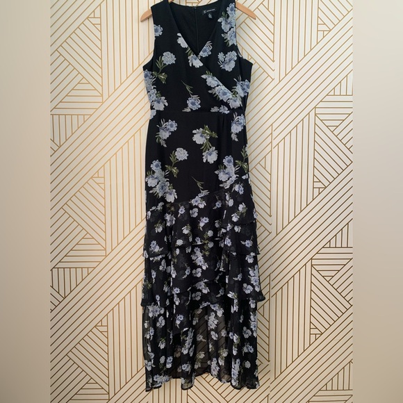INC International Concepts Floral Tiered layered layers Maxi crossover Dress 10 - Picture 3 of 14